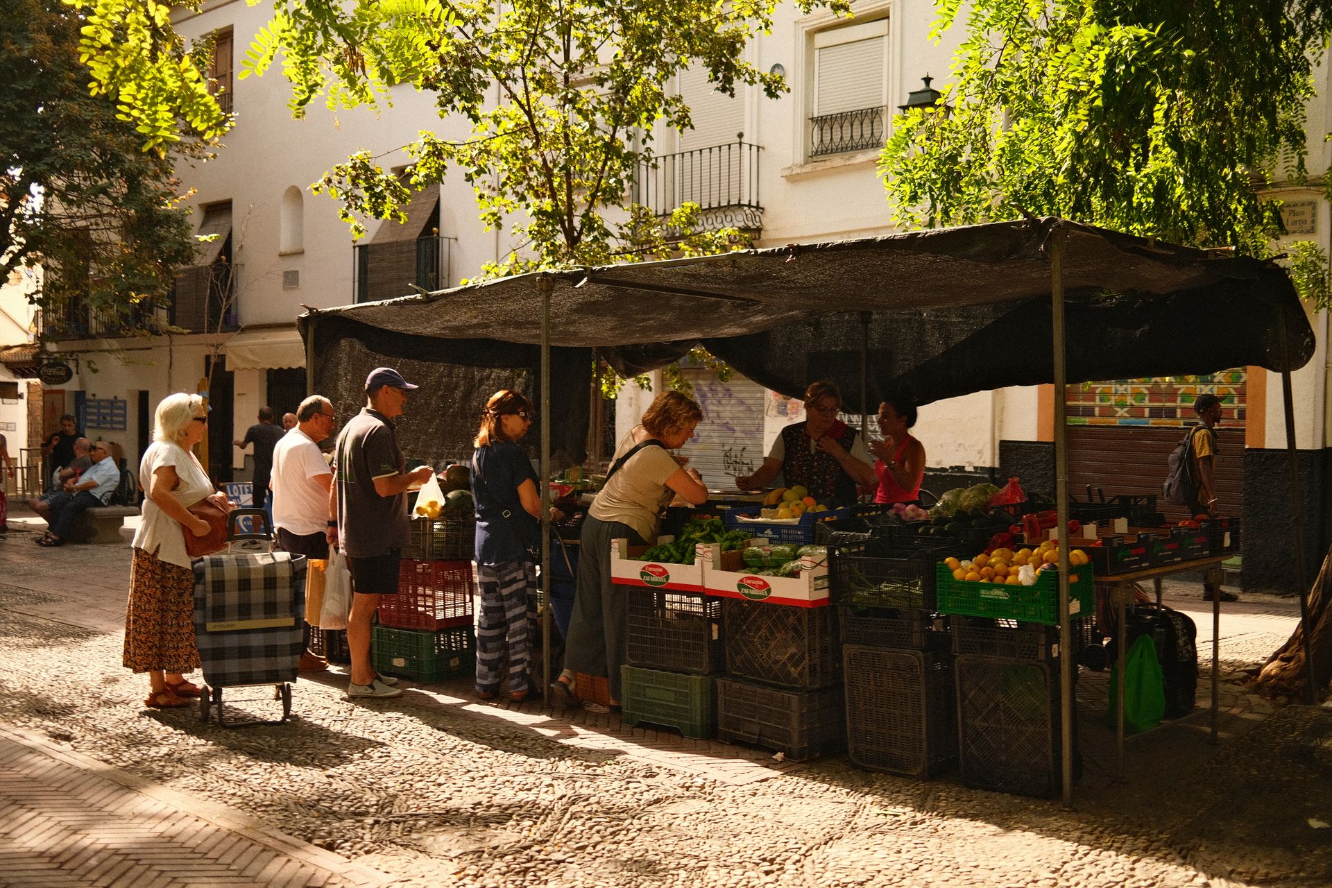 Marché traditionnel à Singapour